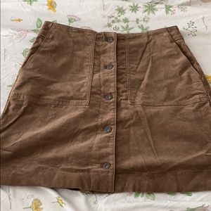 Uniqlo Brown Corduroy Skirt